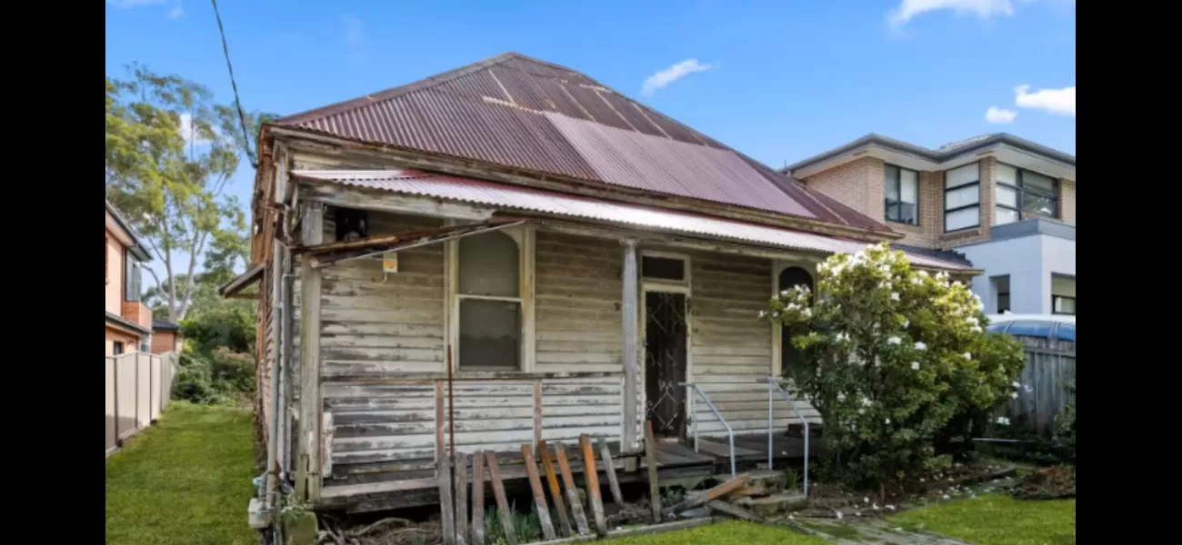 A rundown wooden house sells for $2.4 million in an auction.