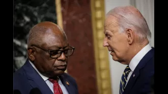 Clyburn will support Harris if Biden is not available, according to a statement.