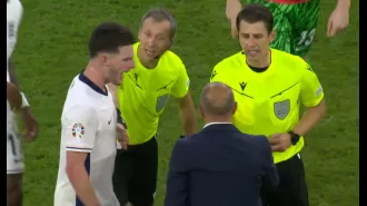 Rice taunted Slovakia manager after England's Euro 2024 victory.