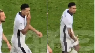 Jude Bellingham clarifies offensive gesture following England's victory over Slovakia in Euro 2024.