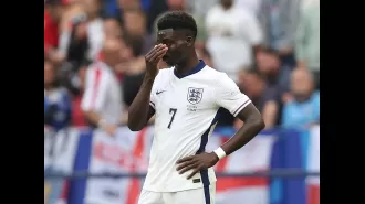 Southgate defends decision to play Saka at left-back for England despite criticism