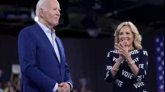 Biden's loved ones urge him to continue his presidential campaign at Camp David meeting.