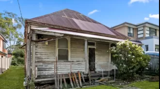 A rundown wooden house sells for $2.4 million in an auction.