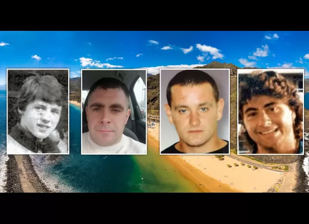 Young men disappearing in Tenerife.