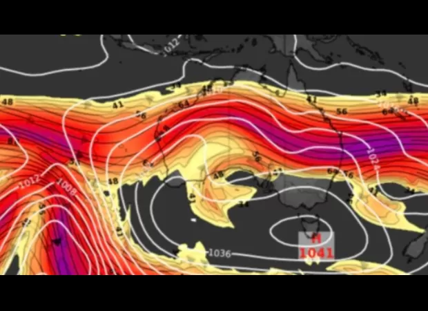 New cold front coming with 'blocking' high pressure system causing chilly temperatures.