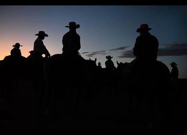 See images from the annual branding event at Chico Basin Ranch in Hanover, Colorado.