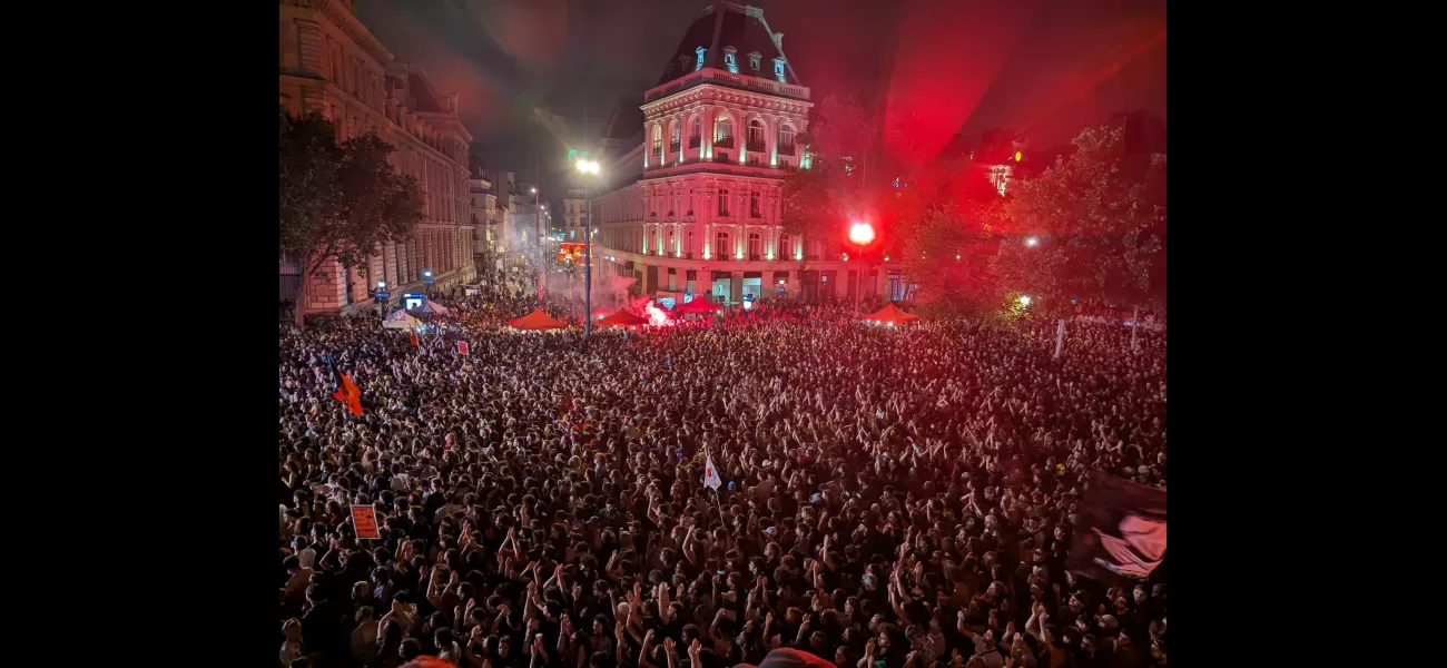 Paris sees protests as far-right party wins initial election round.