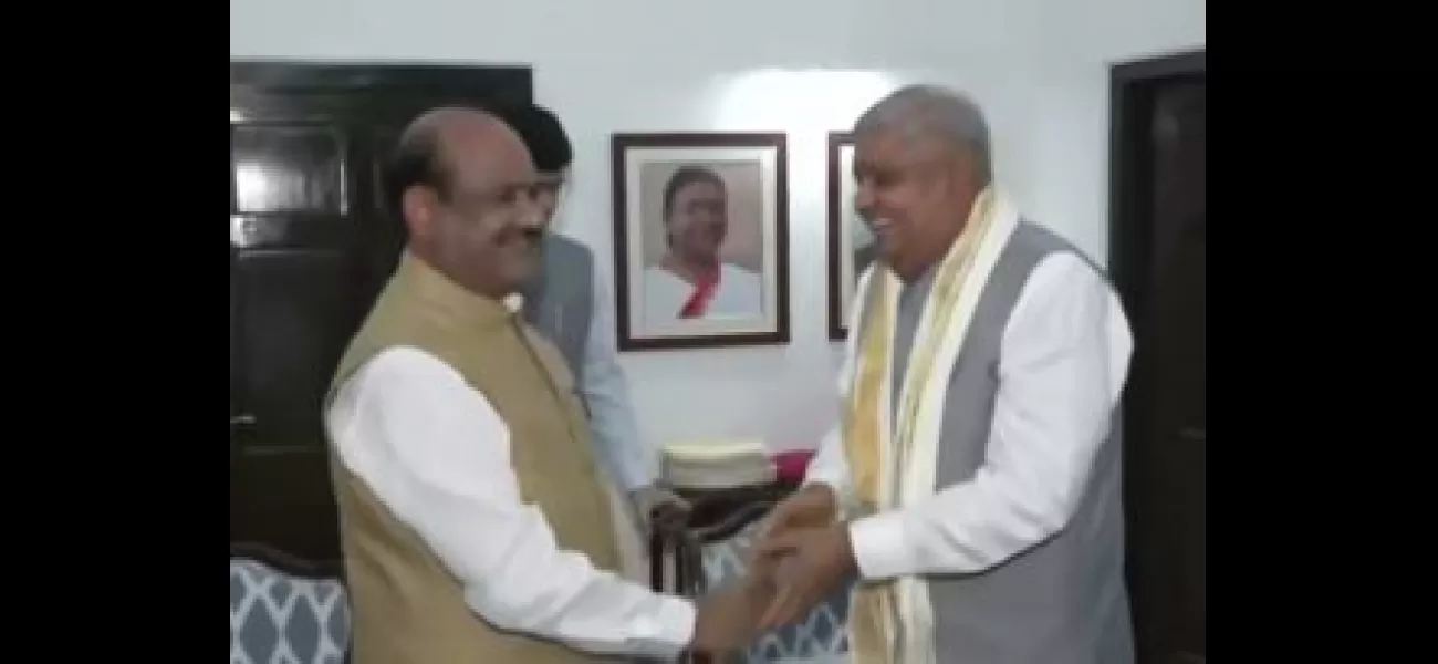 Birla and Dhankhar dispute opposition MPs' claim of mikes being turned off.
