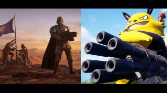 Comparison between Helldivers 2 and Palworld shows a decline in popularity for the former and a rise for the latter.