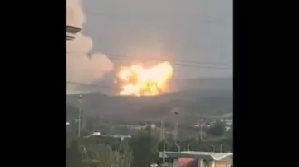 Chinese rocket crashes into hills due to unexpected launch.