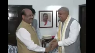 Birla and Dhankhar dispute opposition MPs' claim of mikes being turned off.
