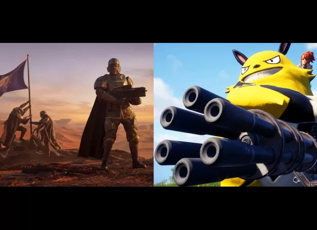 Comparison between Helldivers 2 and Palworld shows a decline in popularity for the former and a rise for the latter.