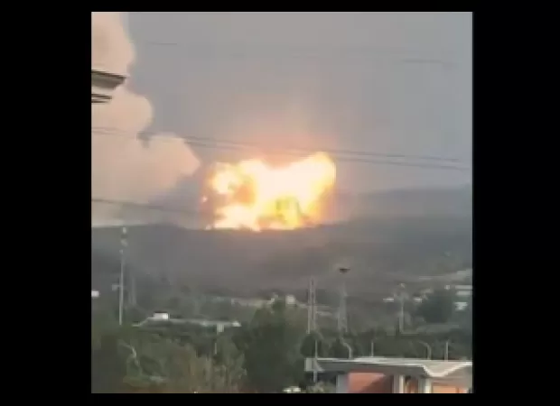 Chinese rocket crashes into hills due to unexpected launch.