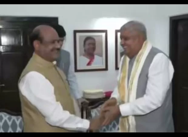 Birla and Dhankhar dispute opposition MPs' claim of mikes being turned off.