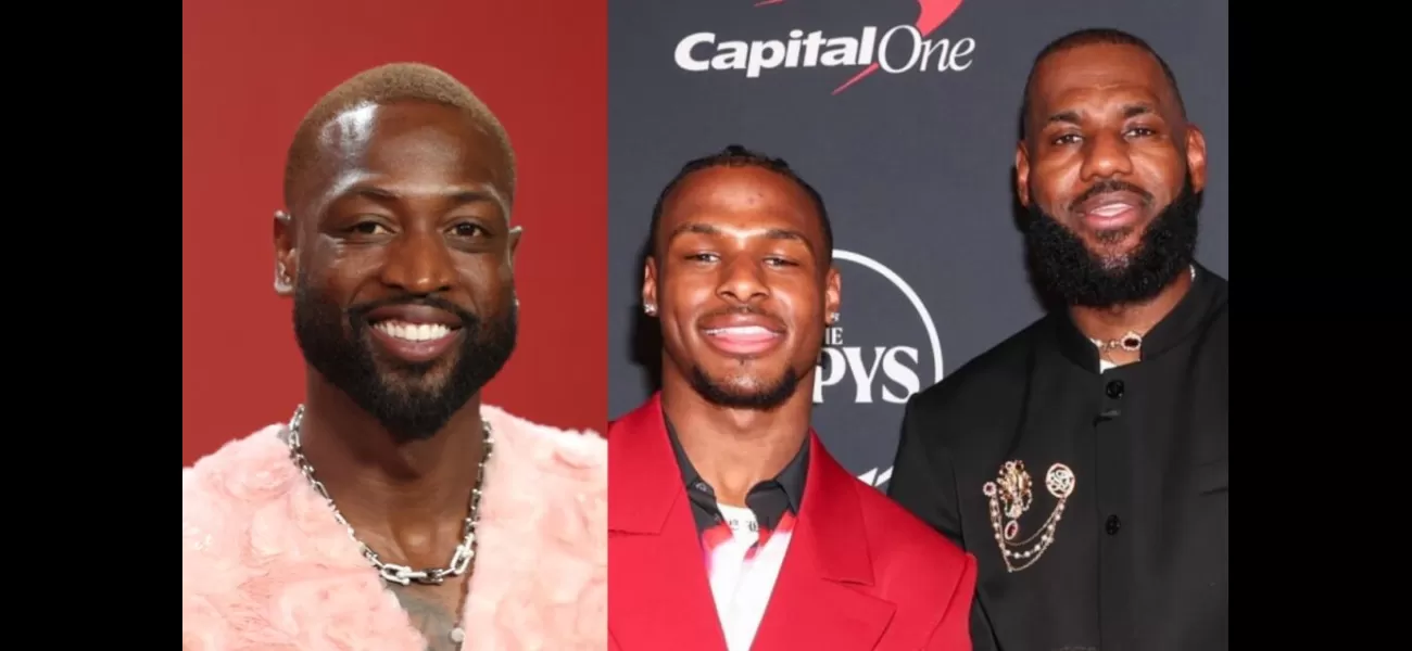 Wade recognizes LeBron and Bronny James achieving their dream of playing together.