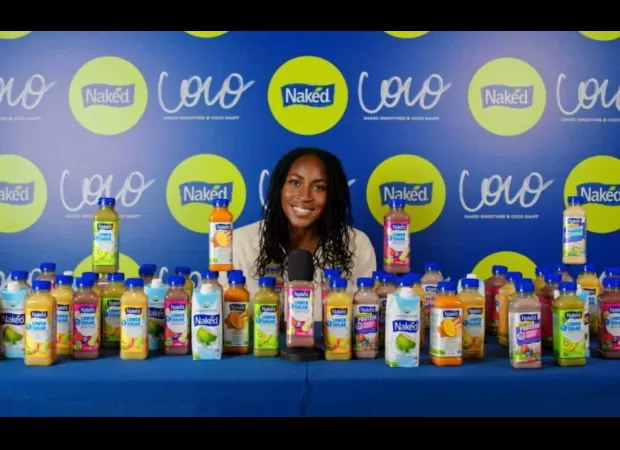 Tennis phenom Coco Gauff appointed as Naked Brand's inaugural Chief Smoothie Officer.