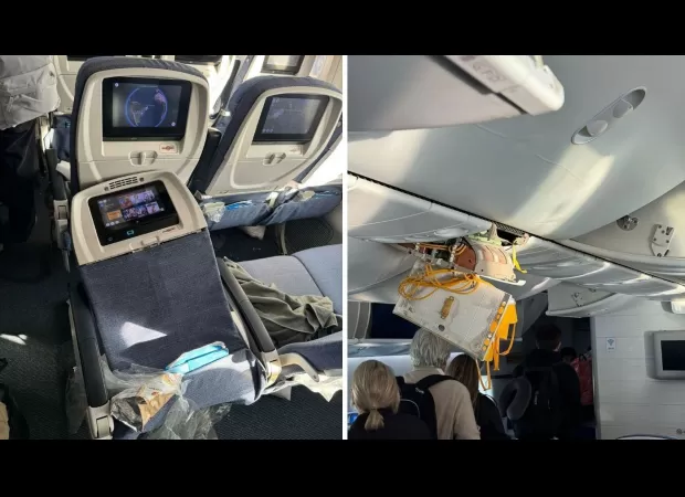 Passengers feared for their lives during a terrifying flight.