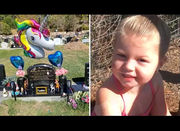 Family heartbroken as thieves take tiara from child's resting place.