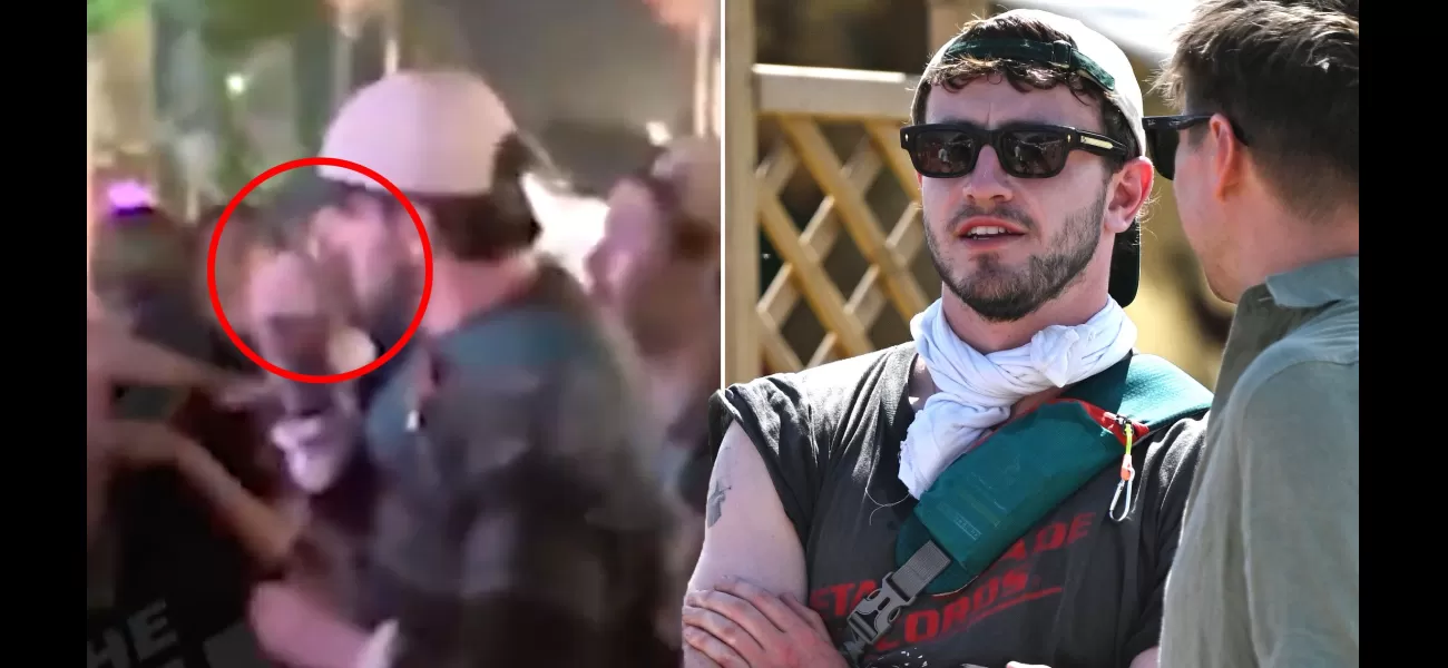 Paul Mescal was allegedly caught on camera sniffing a suspicious substance from a key during a wild Glastonbury weekend.