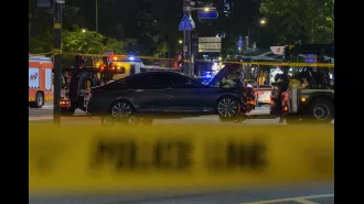 Nine dead and elderly driver arrested after vehicle plows into pedestrians.