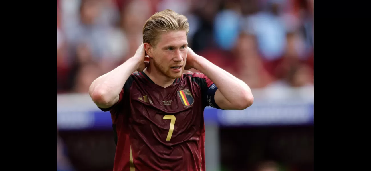 A journalist reacts to Kevin De Bruyne's insult towards him following Belgium's defeat in Euro 2024.