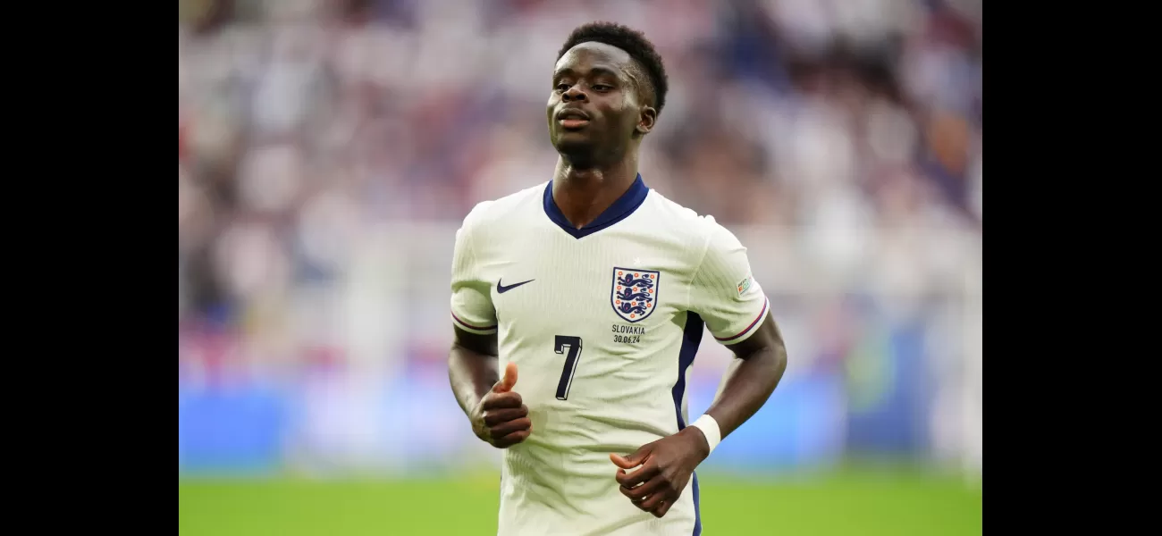Stuart Pearce accuses a player from England of not supporting Bukayo Saka during Euro 2024.