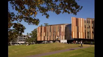 Two individuals accused of vandalizing a university in Sydney with swastikas.