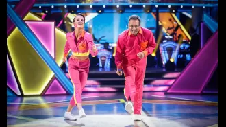 Dancing show celebrity criticizes fabricated narratives on competing network ITV.