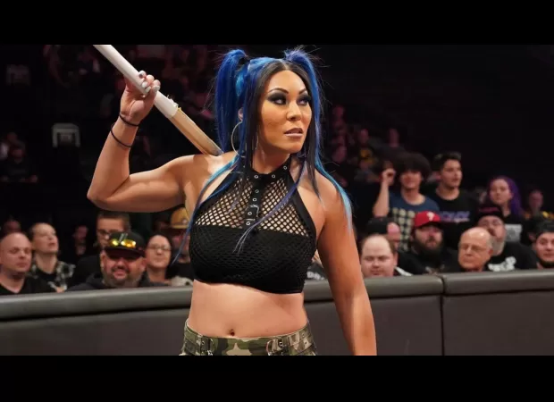 Wrestler's risky face-first dive leaves WWE fans in shock and fear.