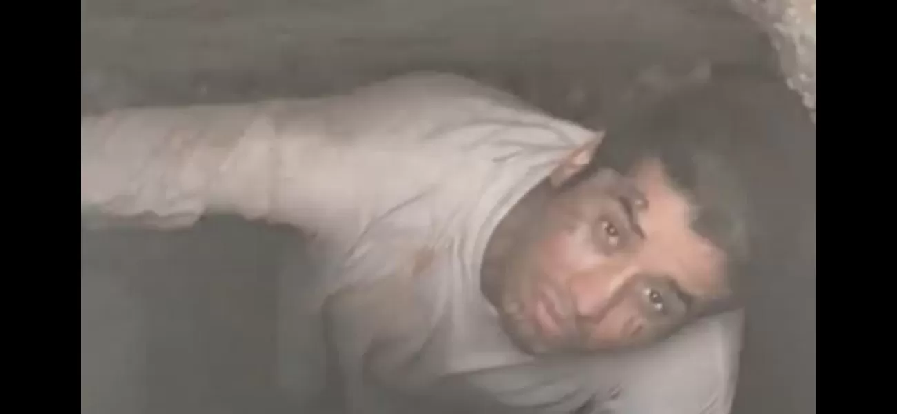 A man trapped in a sewer for 3 days was saved when a passerby heard his cries for help.