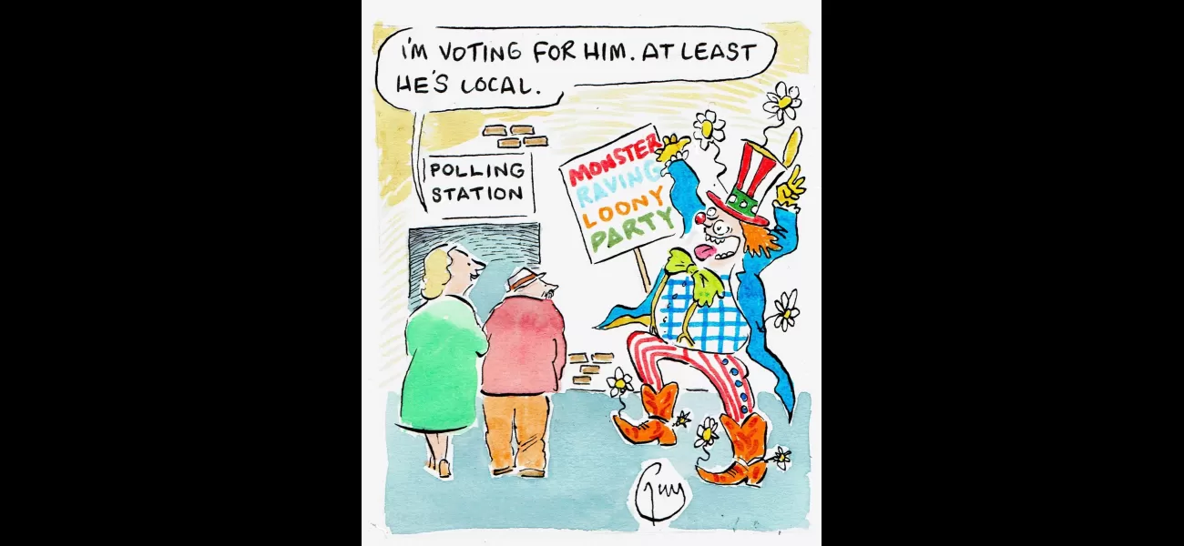 Guy Venables draws a daily cartoon for The Metro newspaper.