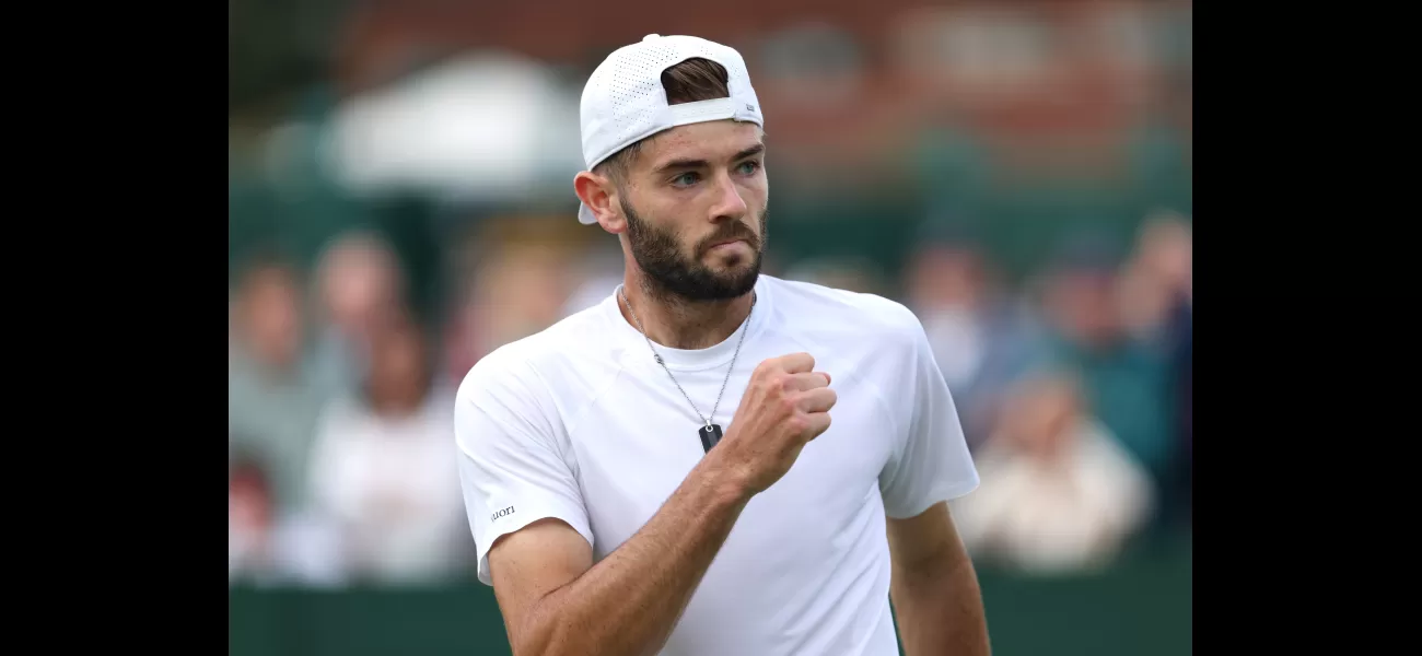 British newcomer Jacob Fearnley takes on Novak Djokovic in today's Wimbledon match.