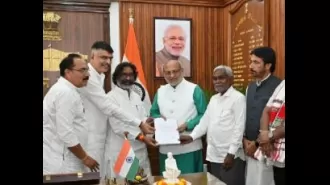 Champai Soren steps down as Jharkhand CM, Hemant takes over as new leader to form government.