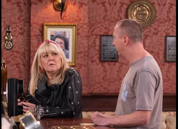 Coronation Street legend tries to use charm on his son's boss for a job promotion, but it ends up causing trouble.