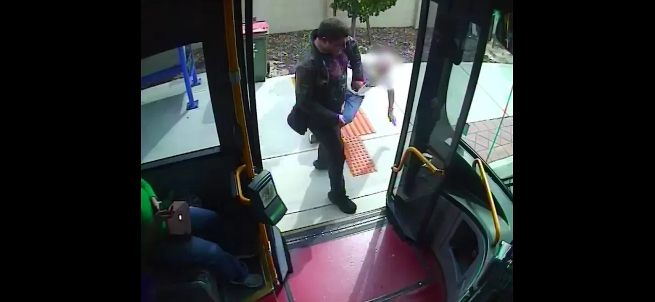 Police looking for suspect who pushed elderly man to ground while getting on bus.