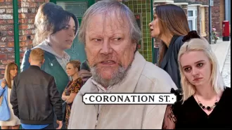 Roy Cropper's return to Coronation Street is teased as he receives a surprise visitor in 13 new photos.