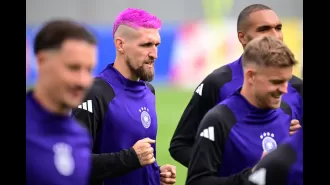 Germany's top player debuts a new pink hairstyle ahead of their big match against Spain in Euro 2024.