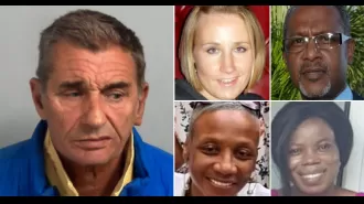A truck driver sentenced to three years in prison for causing a fatal crash on the M25 that killed four minibus passengers.
