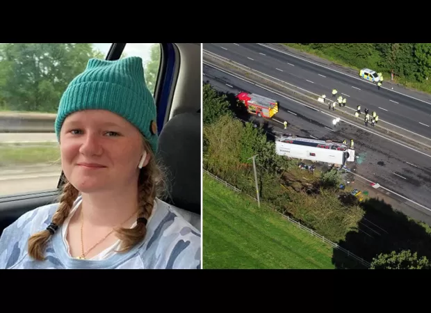 15-year-old girl killed in M53 coach crash was among the few who wore a seatbelt.