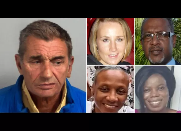 A truck driver sentenced to three years in prison for causing a fatal crash on the M25 that killed four minibus passengers.