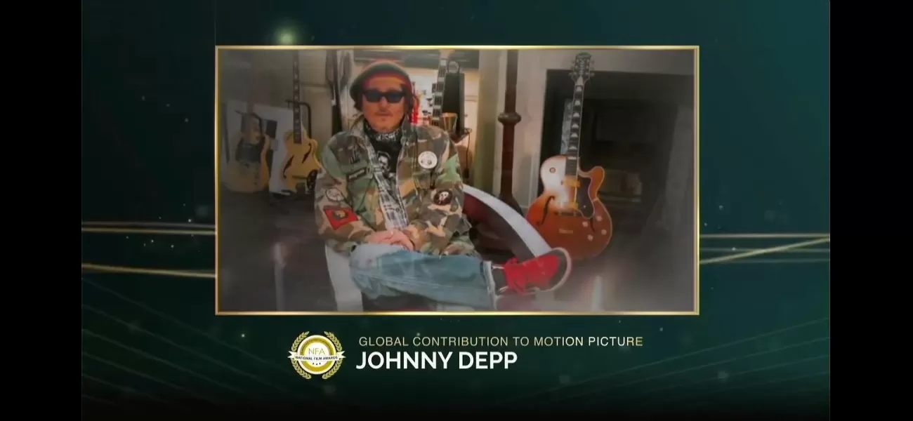 Johnny Depp reflects on his career and wins a major award.