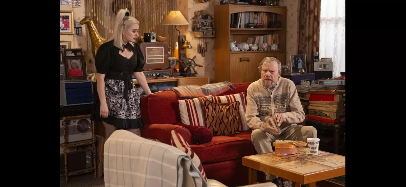 Nina from Coronation Street is shocked by shocking news from Roy.