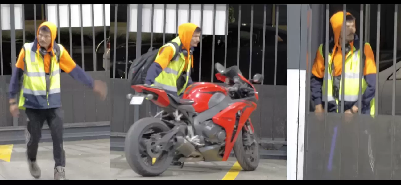 A thief was able to steal a motorbike from a secure car park in Melbourne.