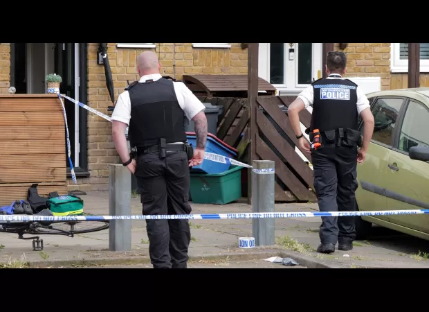 Police are urgently searching for a man with a knife after three separate stabbing incidents occurred within six minutes in west London.