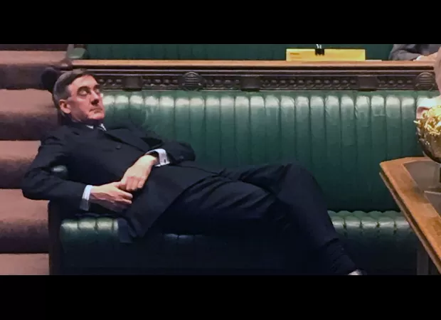 Rees Mogg lost election seat, now has more time to relax.