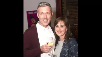 Actress Jill Halfpenny opened up about the emotional conversation she had with her teenage son following her partner's passing.