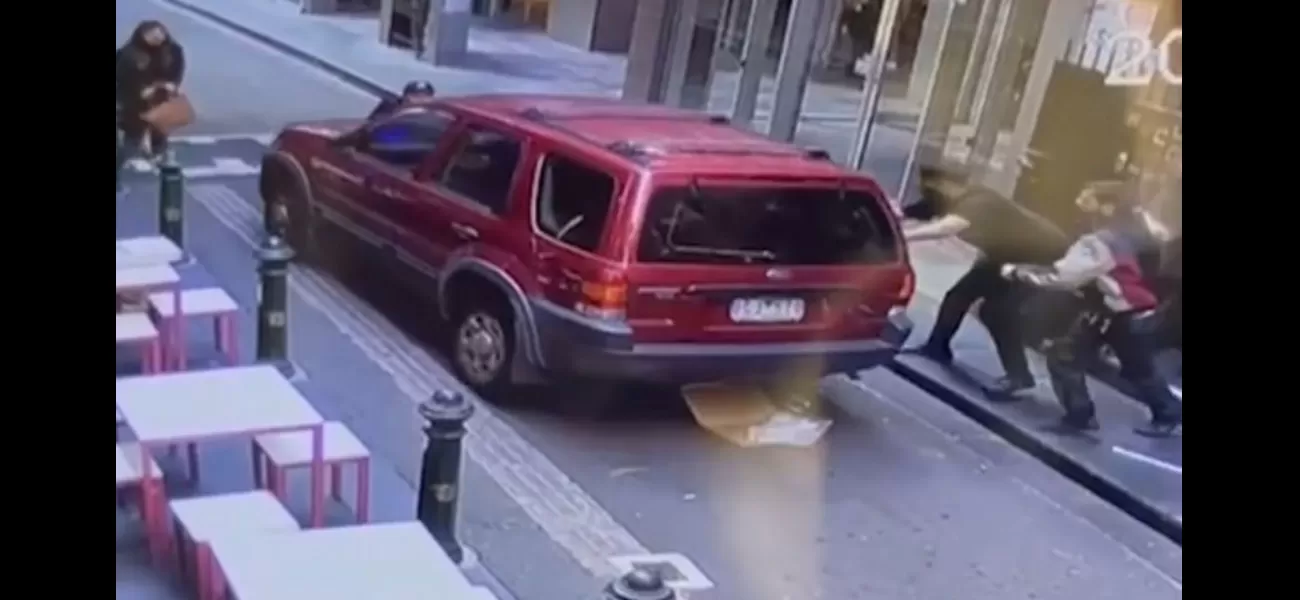Man in Melbourne hit by his own vehicle in a violent hit-and-run incident.