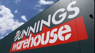 Cops search for 3 suspects who stabbed man at Bunnings, escaped in stolen vehicle.