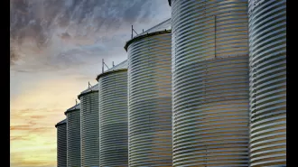 A man was killed when he became stuck inside a silo in South Australia.