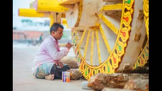 Preparations underway for Lord Jagannath's Rath Yatra in Puri.